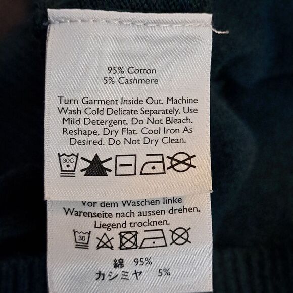 EDDIE BAUER 1/4 Zip Sweater, Hunter Green, Men's Size Large, Gently Worn - Picture 6 of 6